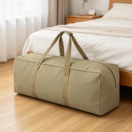 Army Green Heavy Duty Canvas Duffle Bag for Tent and Military Gear