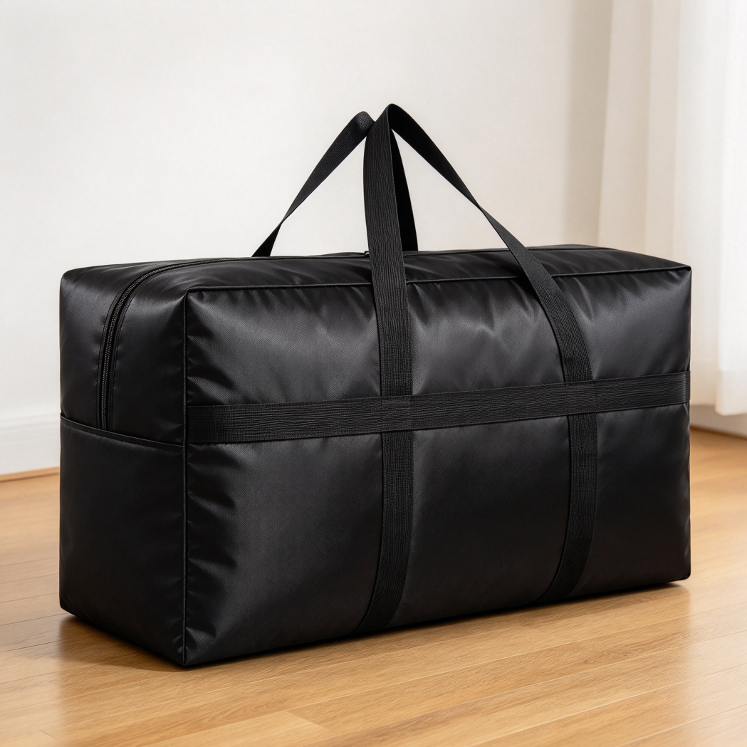Black Extra Large Storage Duffle Bag for Travel - Image 2