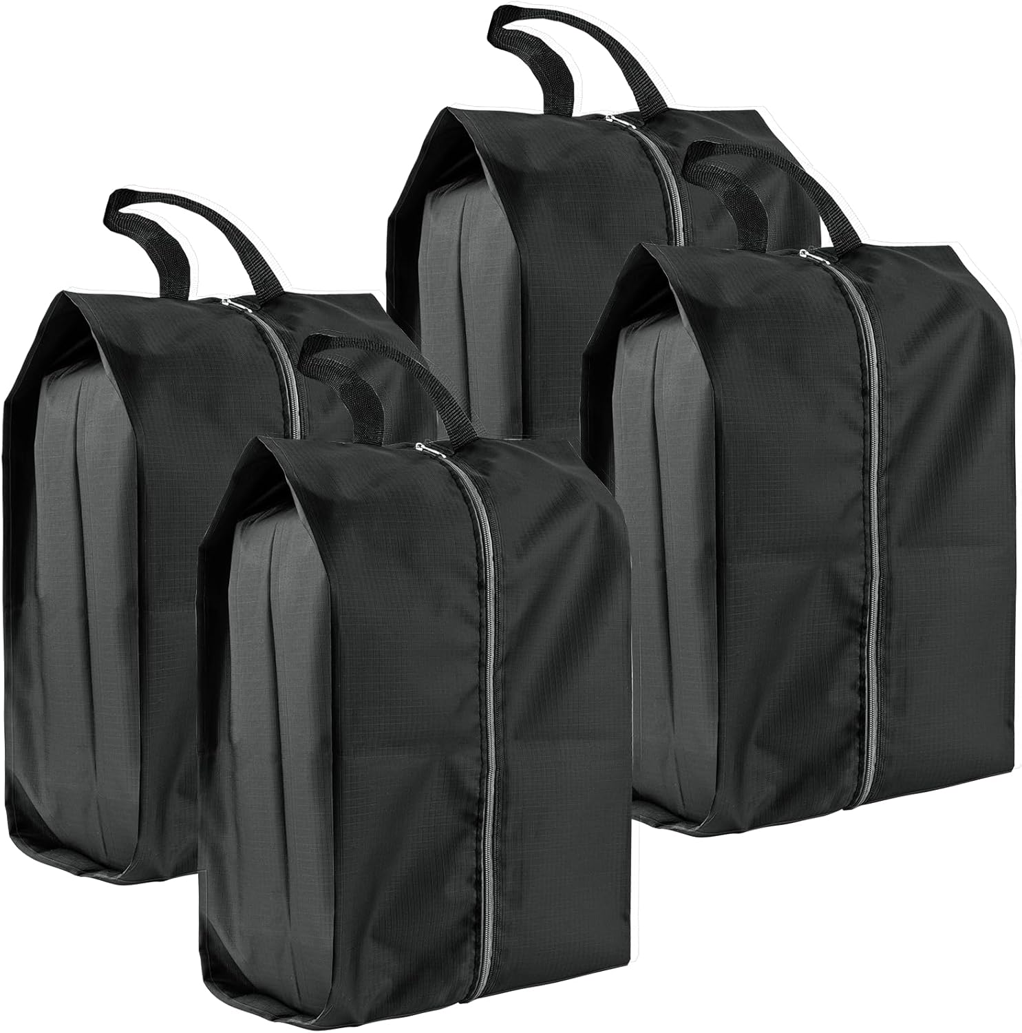 4-Piece Extra Durable Waterproof Travel Shoe Bags with Zipper